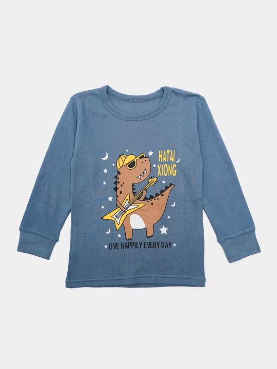 Пижама детская, хлопковая, со штанами, для мальчика, Elankids