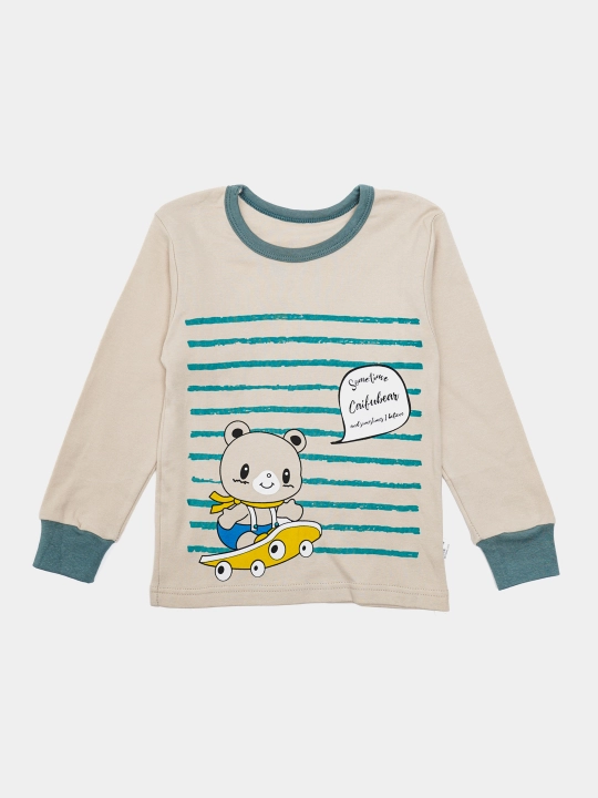 Пижама детская, хлопковая, со штанами, для мальчика, Elankids