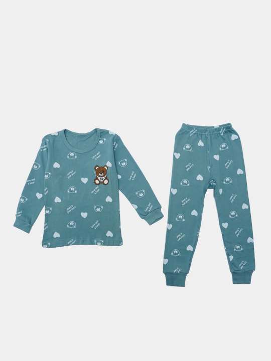 Пижама детская, хлопковая, со штанами, для мальчика, Elankids