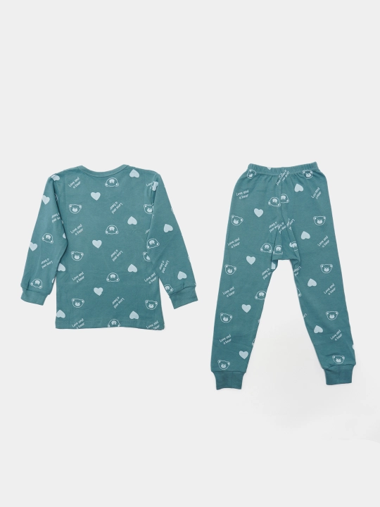 Пижама детская, хлопковая, со штанами, для мальчика, Elankids