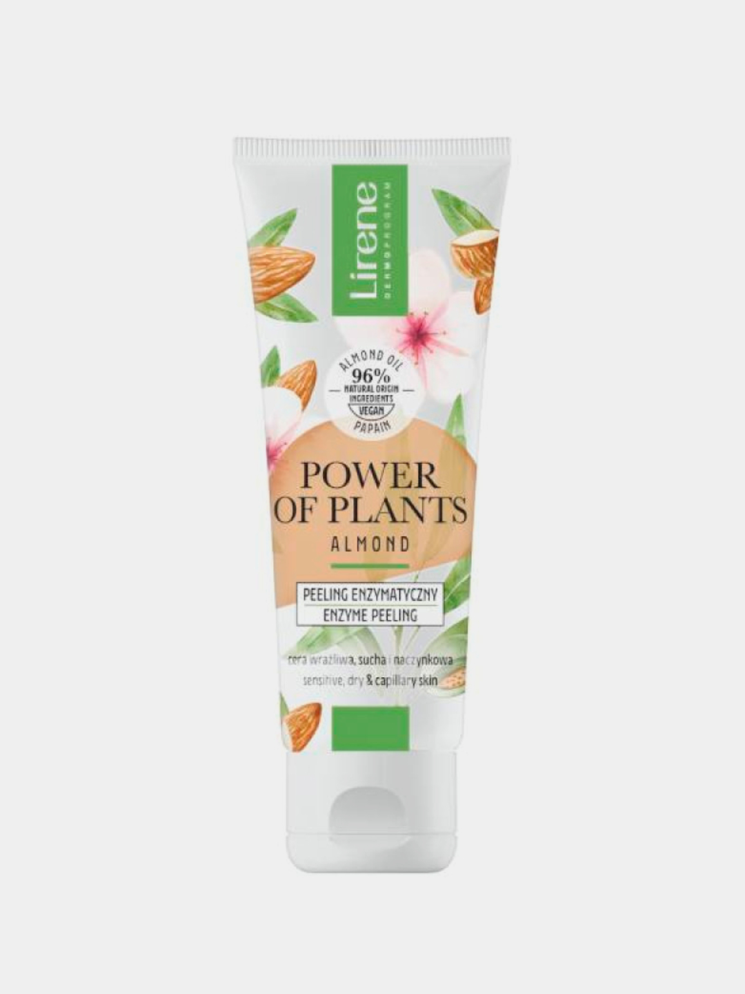 Энзимный пилинг для лица Lirene Power Of Plants, мелкозернистый с ...