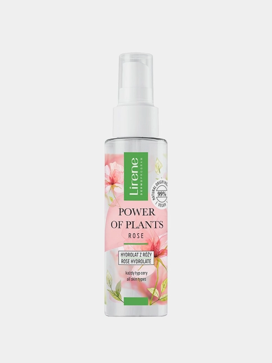 Sprey-gidrolat yuz uchun Lirene Power of Plants, atirgulli intensiv yoshartirish, 100 ml - 