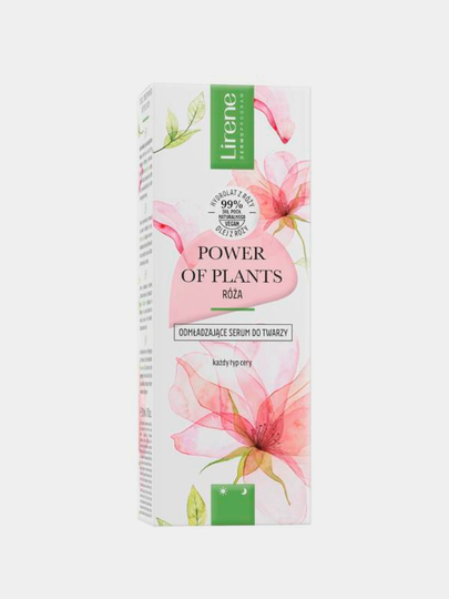Сыворотка для лица Lirene Power of Plants, омолаживающая с Розой, 30 мл - 