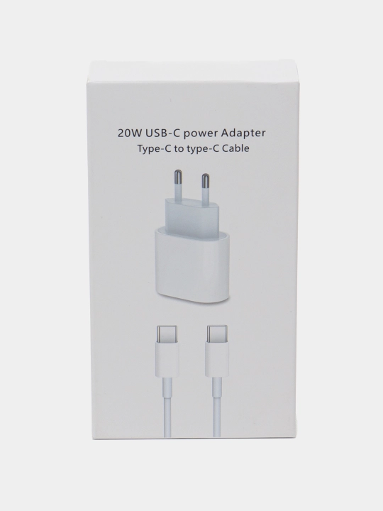 iPhone va Android uchun quvvatlash moslamasi, quvvatlash moslamasi, 20W bloki, Type-C Type-C kabeli - 