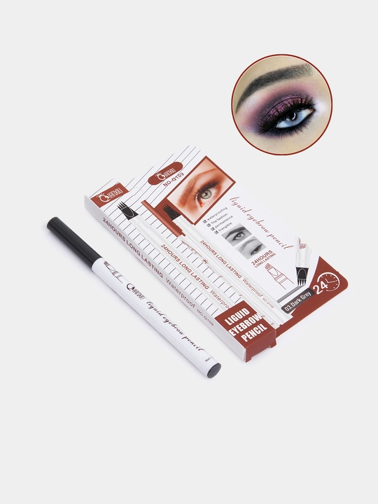 Microblading qoshlar uchun ko'z qopqog'i qalam, suv o'tkazmaydigan, 3 ranglar - 