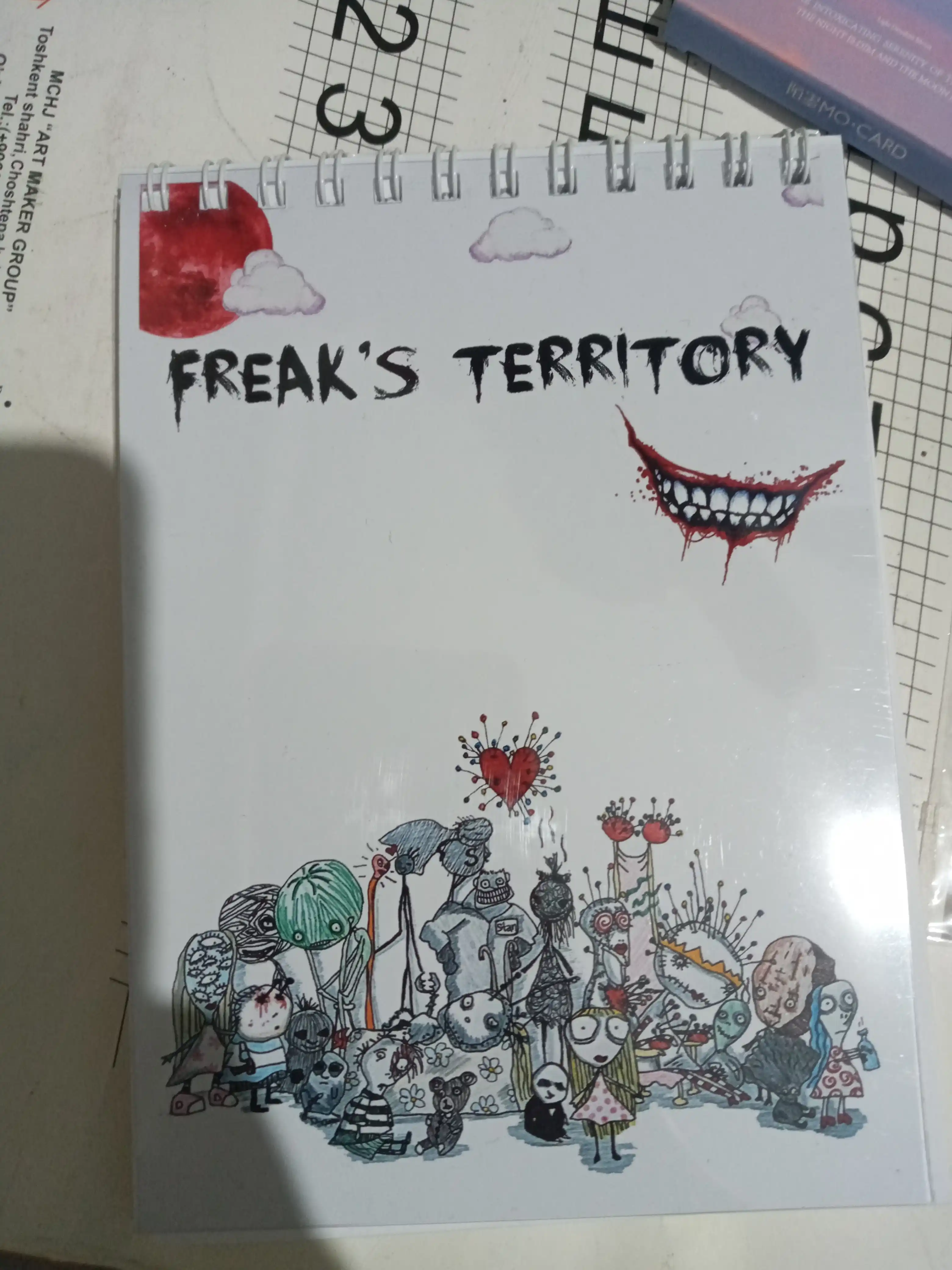 Блокнот Freak's Territory, 84 страниц, Хэллоуин