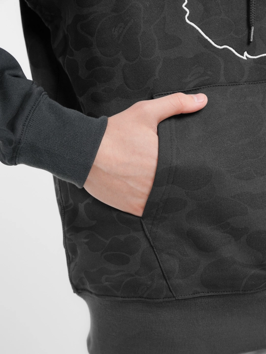 Худи Bape HOODIE BAPE X INTER MIAMI с камуфляжом и капюшоном, унисекс
