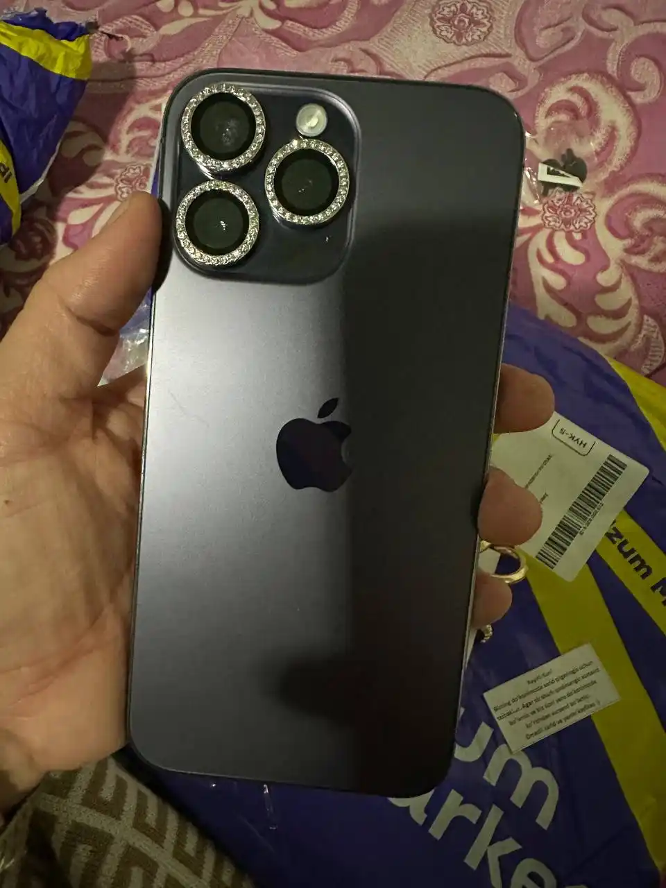 Защитные стекла, со стразами, для камеры iPhone 12, 13, 14 Plus Pro Max, 3 шт