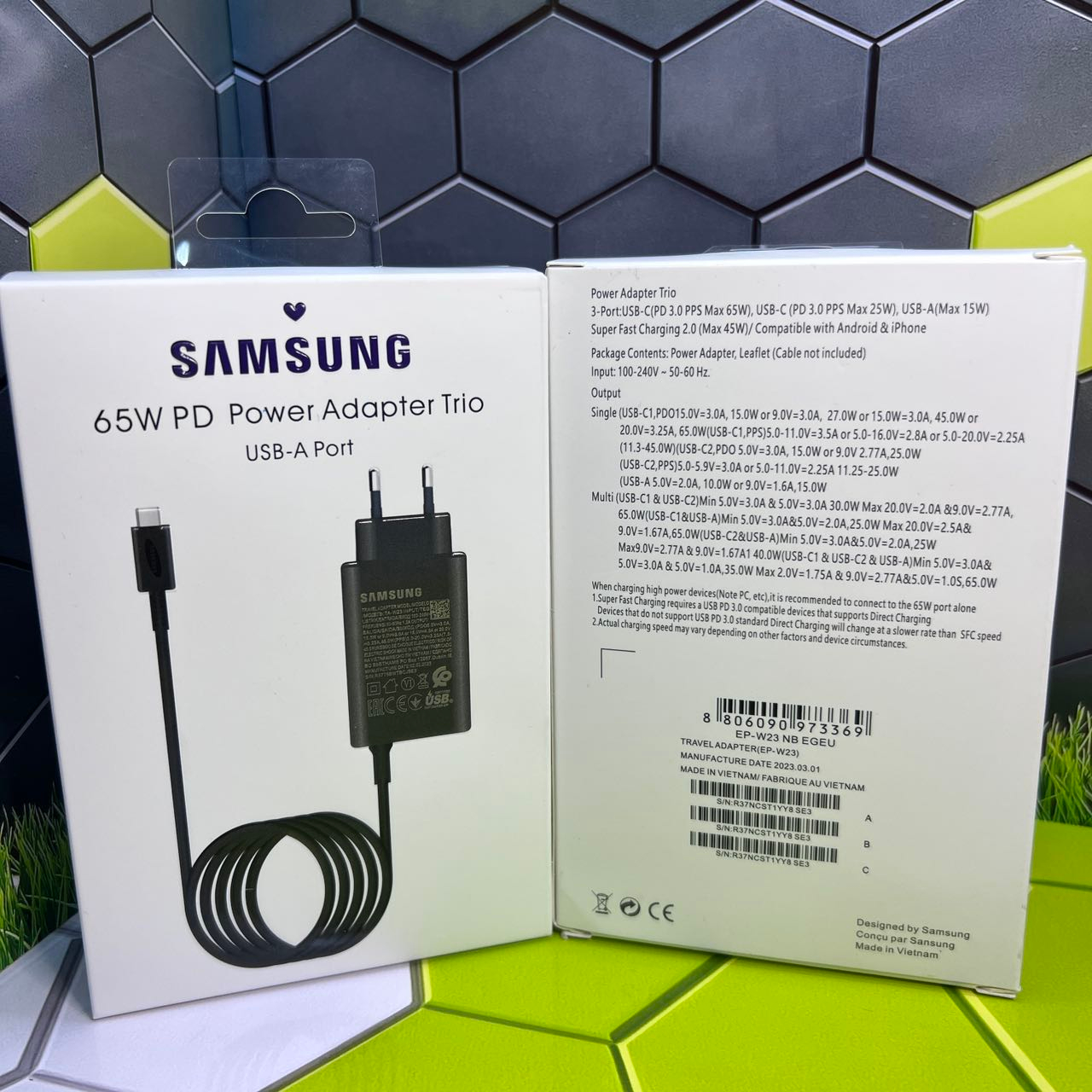 Быстрая зарядка для Samsung 65W PD, Xiaomi, Android, USB Type-C, блок  питания, адаптер купить по низким ценам в интернет-магазине Uzum (744938)