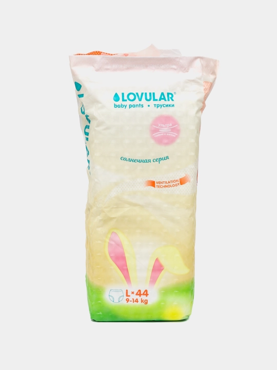 Lovular Quyoshli seriya taglik-ishtonchasi, L razmer 9-14kg, 44ta, havo o'tkazuvchan