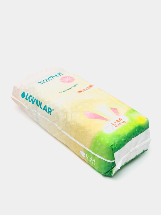 Lovular Quyoshli seriya taglik-ishtonchasi, L razmer 9-14kg, 44ta, havo o'tkazuvchan