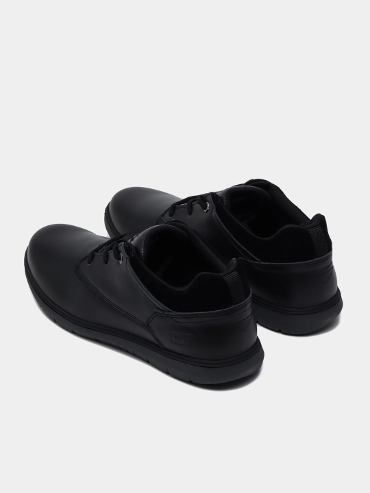 CAT Roamer 2.0 qora charm sliponlar erkaklar uchun, mokasinlar va krossovkalar kabi qulay