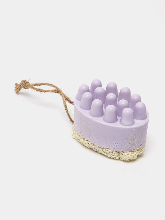 Massaj sovuni Moonlight "Lavanda", tabiiy lufa bilan