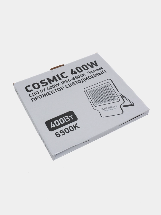 Projektor svetodiodli COSMIC СДО 07, 400 Vt, IP66, 6500K, qora