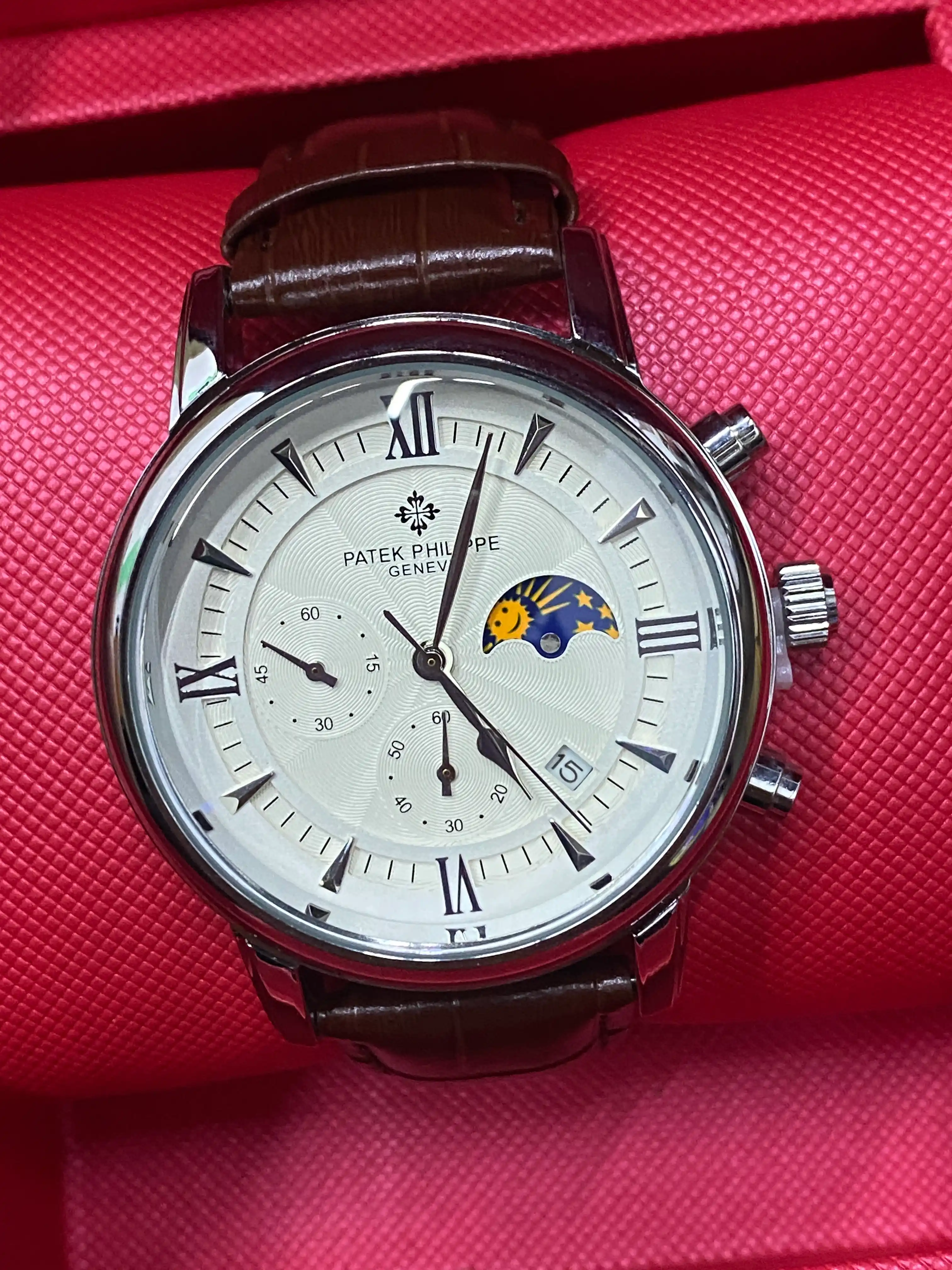 Наручные часы для мужчин Patek Philippe, день-ночь и секундомер