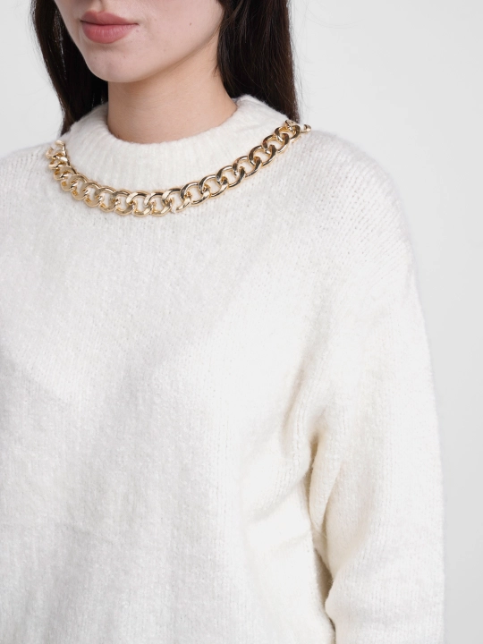 Свитер женский с цепью Selfie