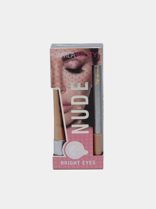 Nude тушь, карандаш, подводка, 3 в 1, набор косметический, женский