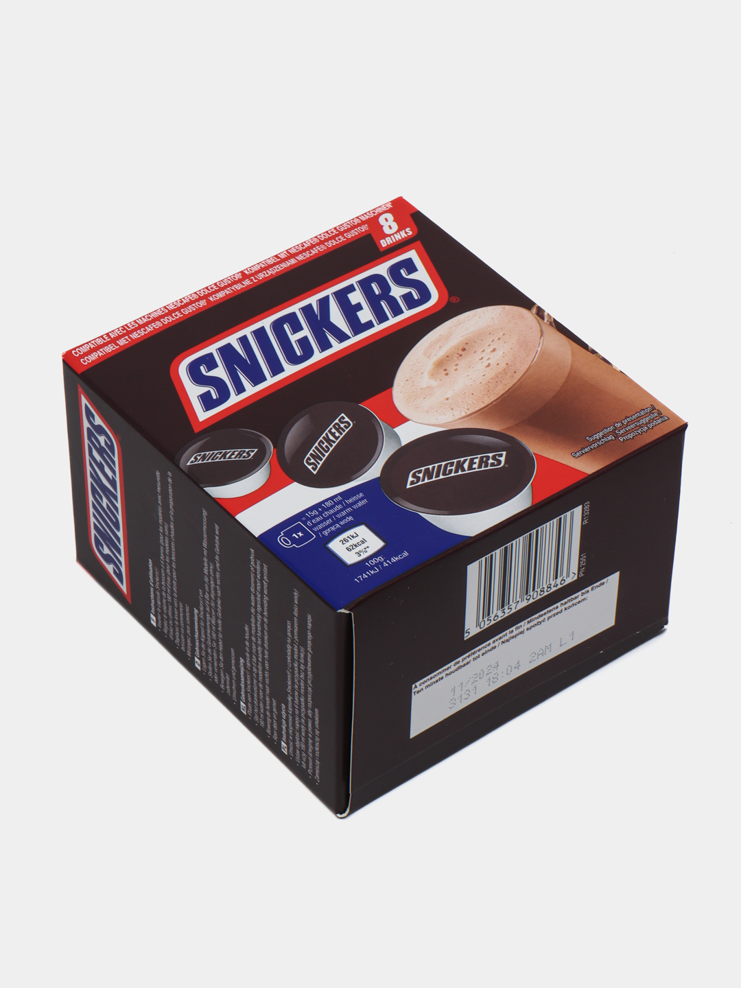 Горячий шоколад Nescafe Dolce Gusto Snickers в капсулах, 120 г купить ...