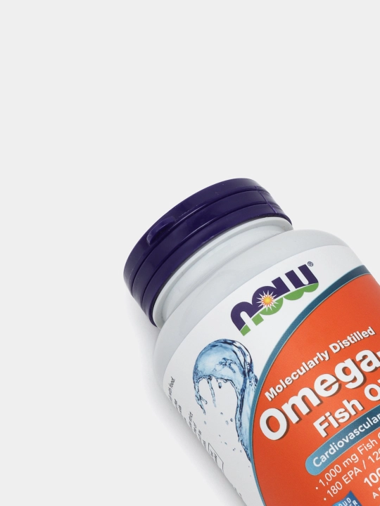 Baliq yog'i Now Foods, Omega-3, Fish Oil, 1000 mg, 100 kapsula