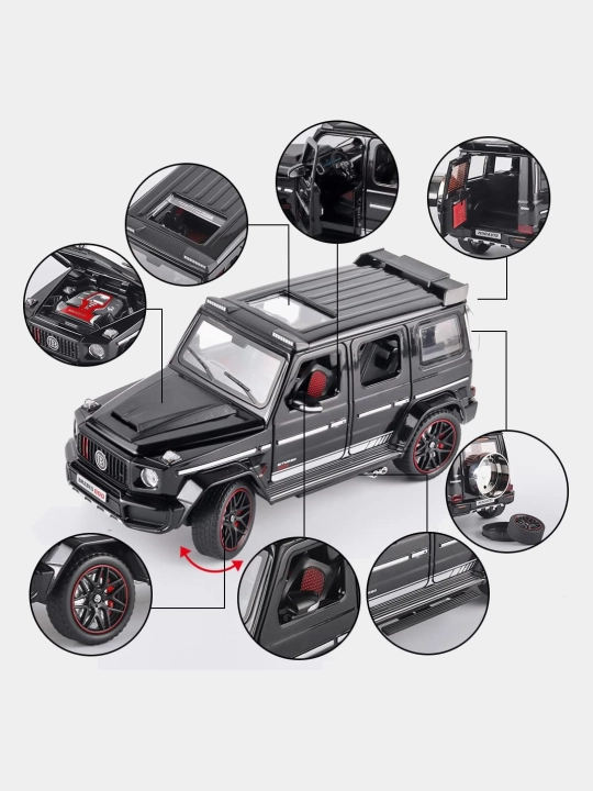 Металлическая машинка Mercedes-Benz G-Brabus G800 1:24