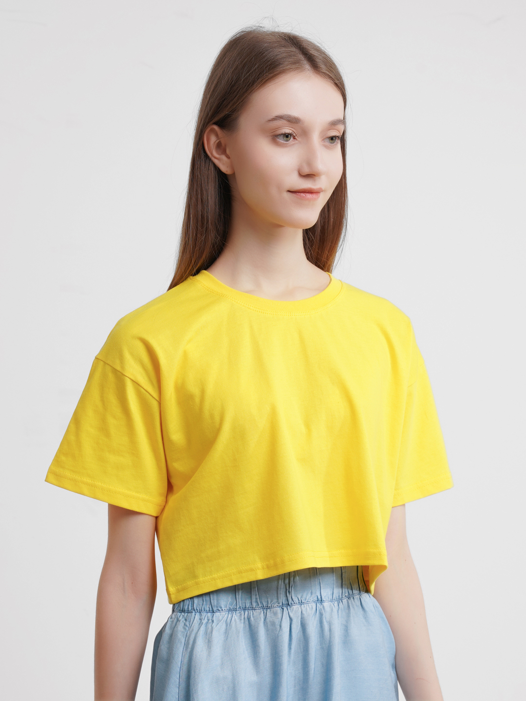 Футболка укороченная, оверсайз, кроп топ, для девушек и женщин купить ...