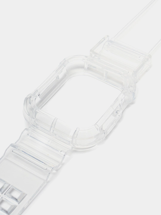 Ремешок для Apple Watch, браслет силиконовый, прозрачный, 38 / 40 / 41 / 42 / 44 45 49 мм
