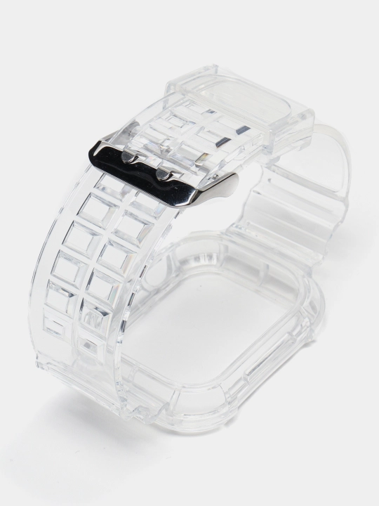 Ремешок для Apple Watch, браслет силиконовый, прозрачный, 38 / 40 / 41 / 42 / 44 45 49 мм