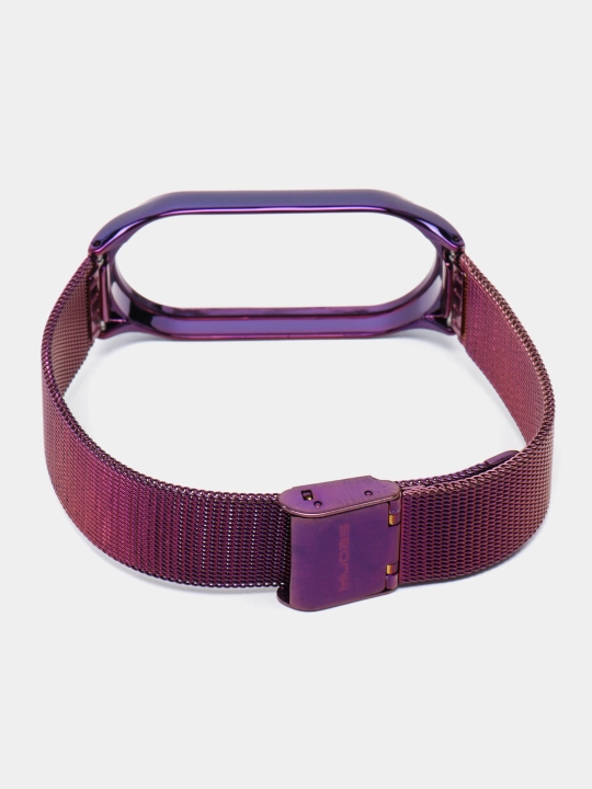 Ремешок для Xiaomi Mi Band 3/4/5/6/7/8, металлический, миланская петля
