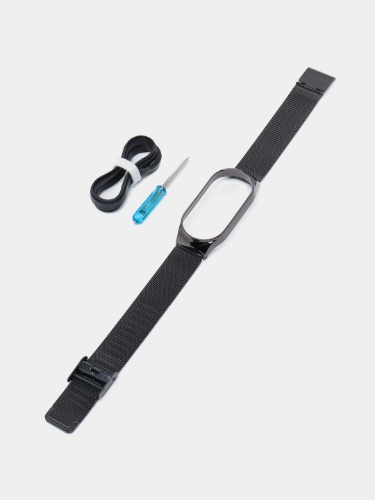 Ремешок для Xiaomi Mi Band 3/4/5/6/7/8, металлический, миланская петля