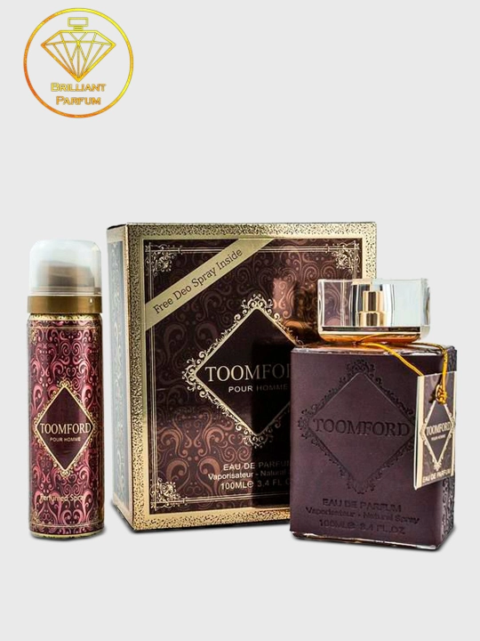 Parfyumlangan suv ToomFord, dezodorant bonusga Fragrance Toomford, 100 ml - 