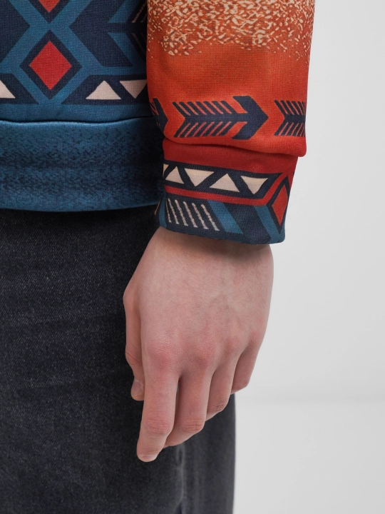 Mikrofiber bosmali erkaklar uchun izolyatsiyalangan jumper