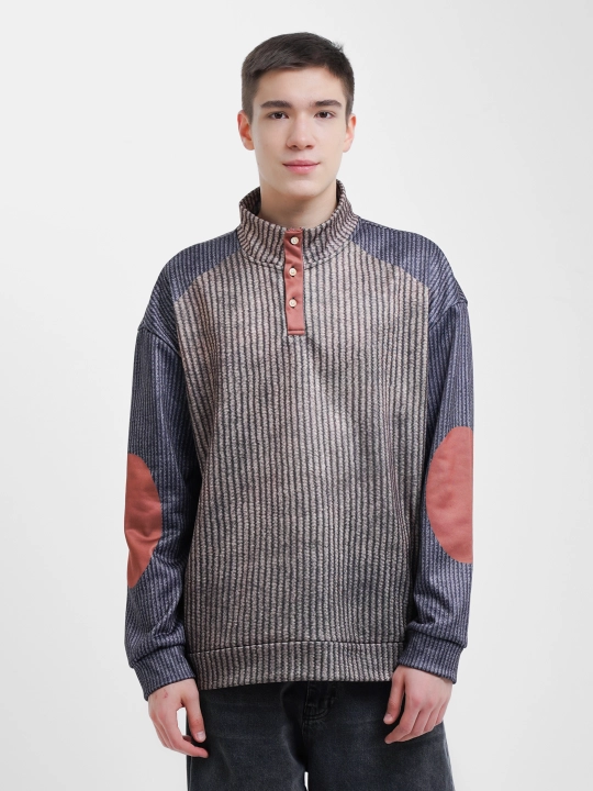 Mikrofiber bosmali erkaklar uchun izolyatsiyalangan jumper - 