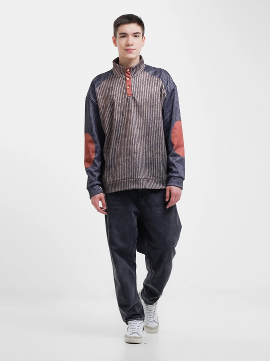 Mikrofiber bosmali erkaklar uchun izolyatsiyalangan jumper