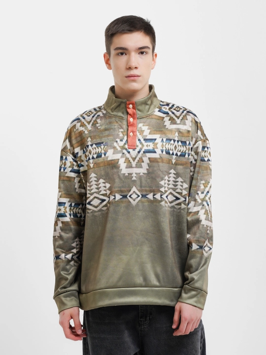 Mikrofiber bosmali erkaklar uchun izolyatsiyalangan jumper - 