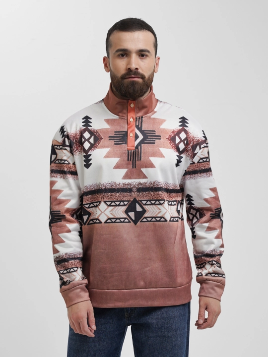 Mikrofiber bosmali erkaklar uchun izolyatsiyalangan jumper - 