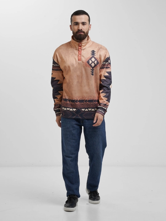 Mikrofiber bosmali erkaklar uchun izolyatsiyalangan jumper