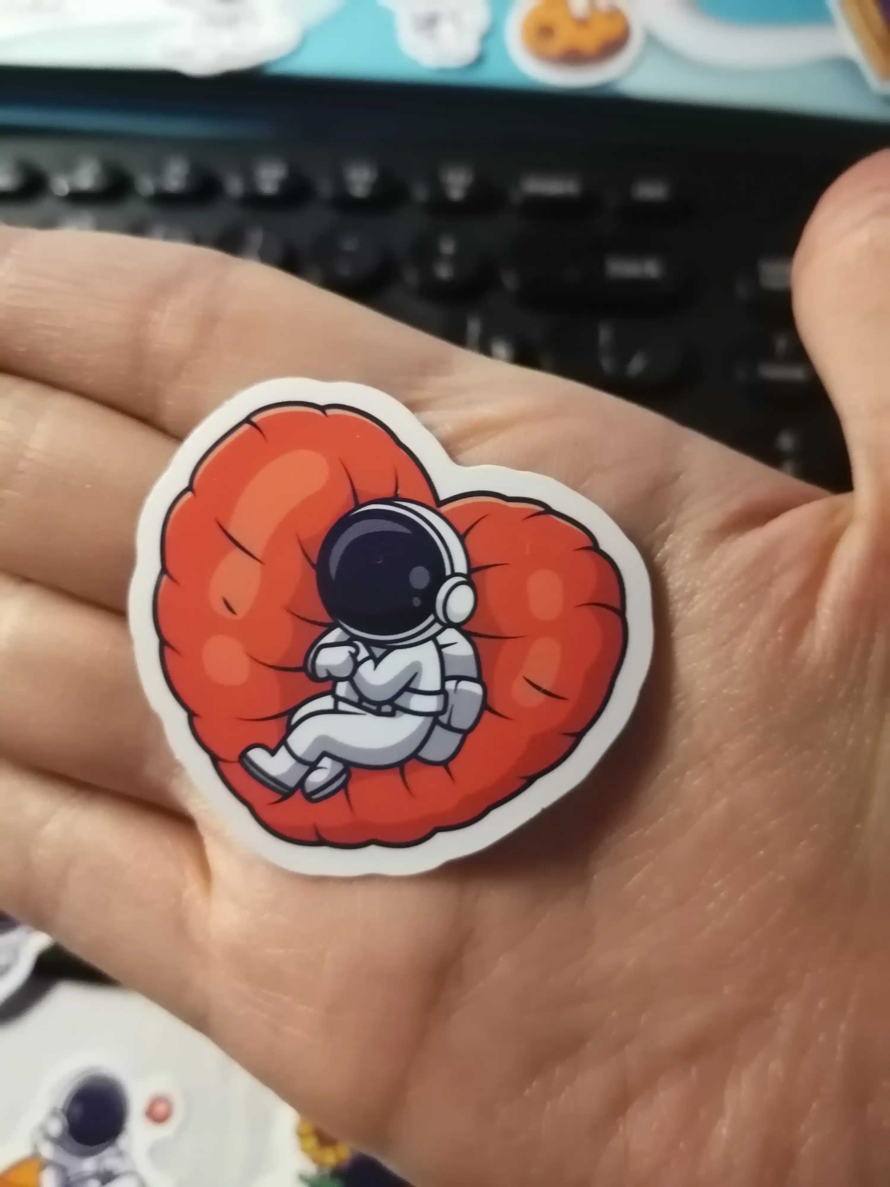 Наклейки, стикеры "Космонавт, ракета, планеты, космос, NASA, луна, галактика"
