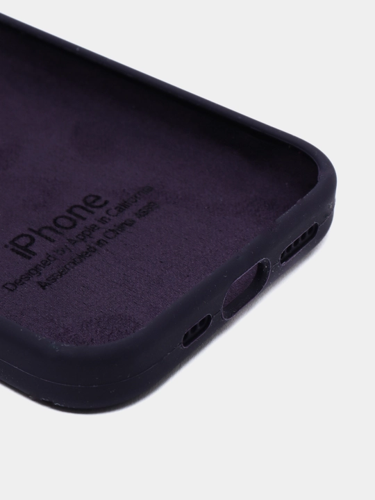 Чехол для iPhone 11–17, Pro, Pro Max — силикон Soft Touch, микрофибра