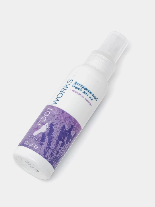 Спрей для ног Avon Foot Works, с ароматом лаванды, 100 мл