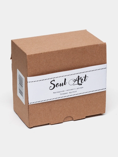 Подсвечник интерьерный из гипса для свечи d2см,  декор для дома, Soul art