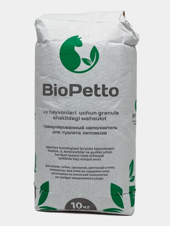 Uy hayvonlar tuvaklari uchun to'ldiruvchi BioPetto, 10 kg - 