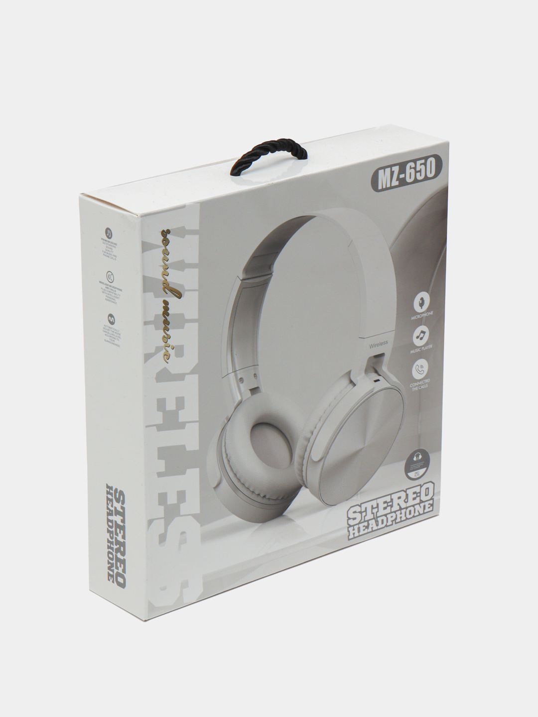 Simsiz Bluetooth naushniklar MZ-650, quloqchin mikrofonli, to'liq o ...