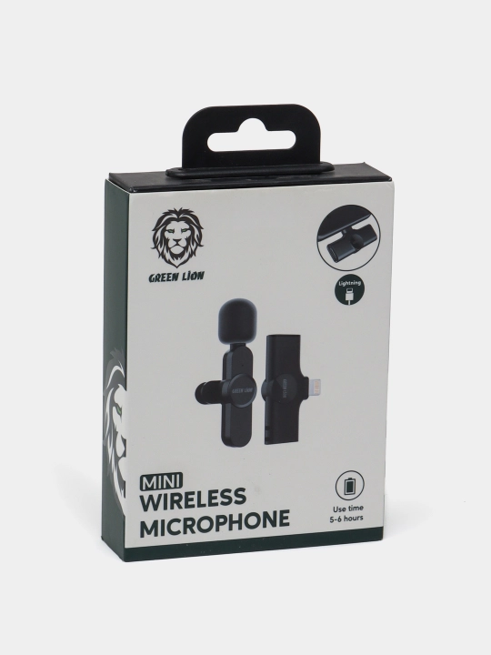 Mini simsiz mikrofon Green Lion iPhone uchun, Lightning