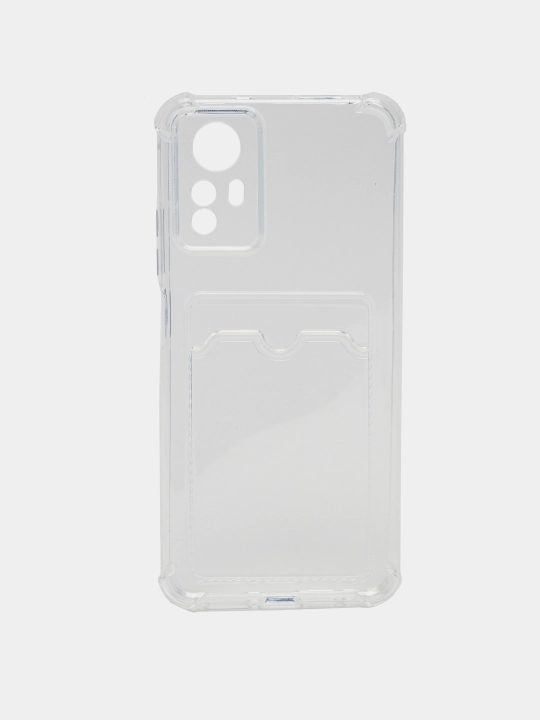 Чехол для Redmi 9A/Note9/9S/10/11/12Lite, силиконовый, прозрачный, с отделением для карт