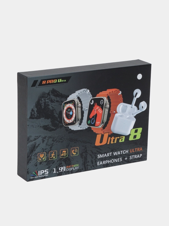 Умные часы Smart Watch 8 PRO Ultra + наушники