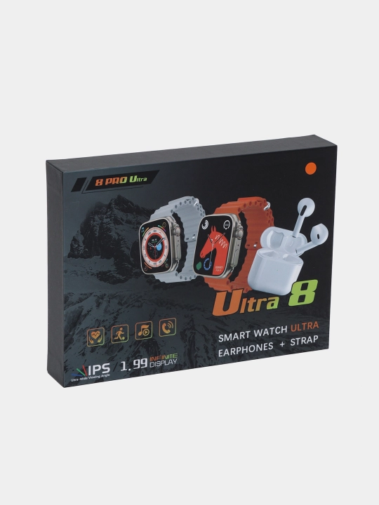 Умные часы Smart Watch 8 PRO Ultra + наушники
