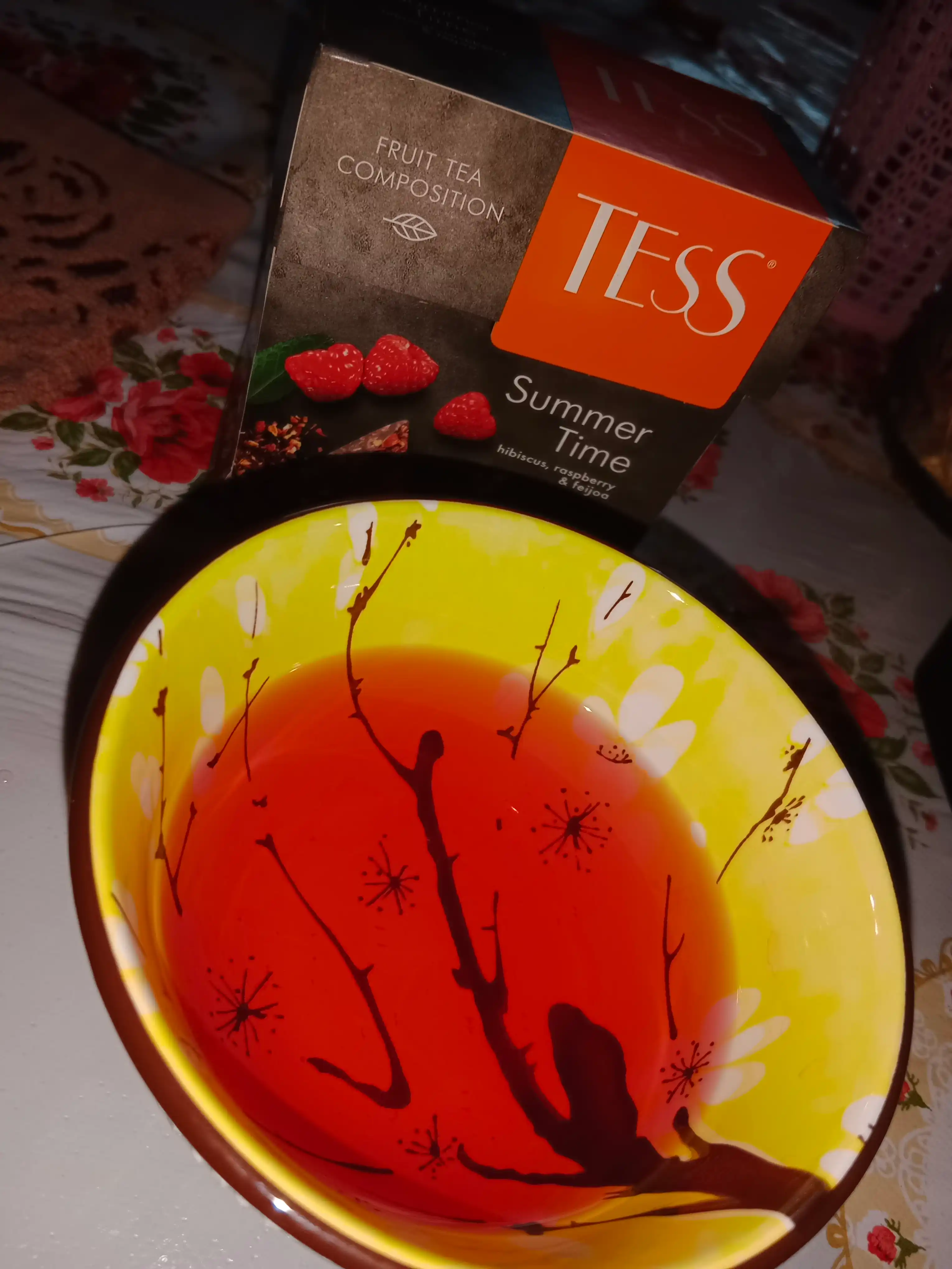 Qora choy Tess Summer time piramidalarda, 1.8 gr * 20 dona