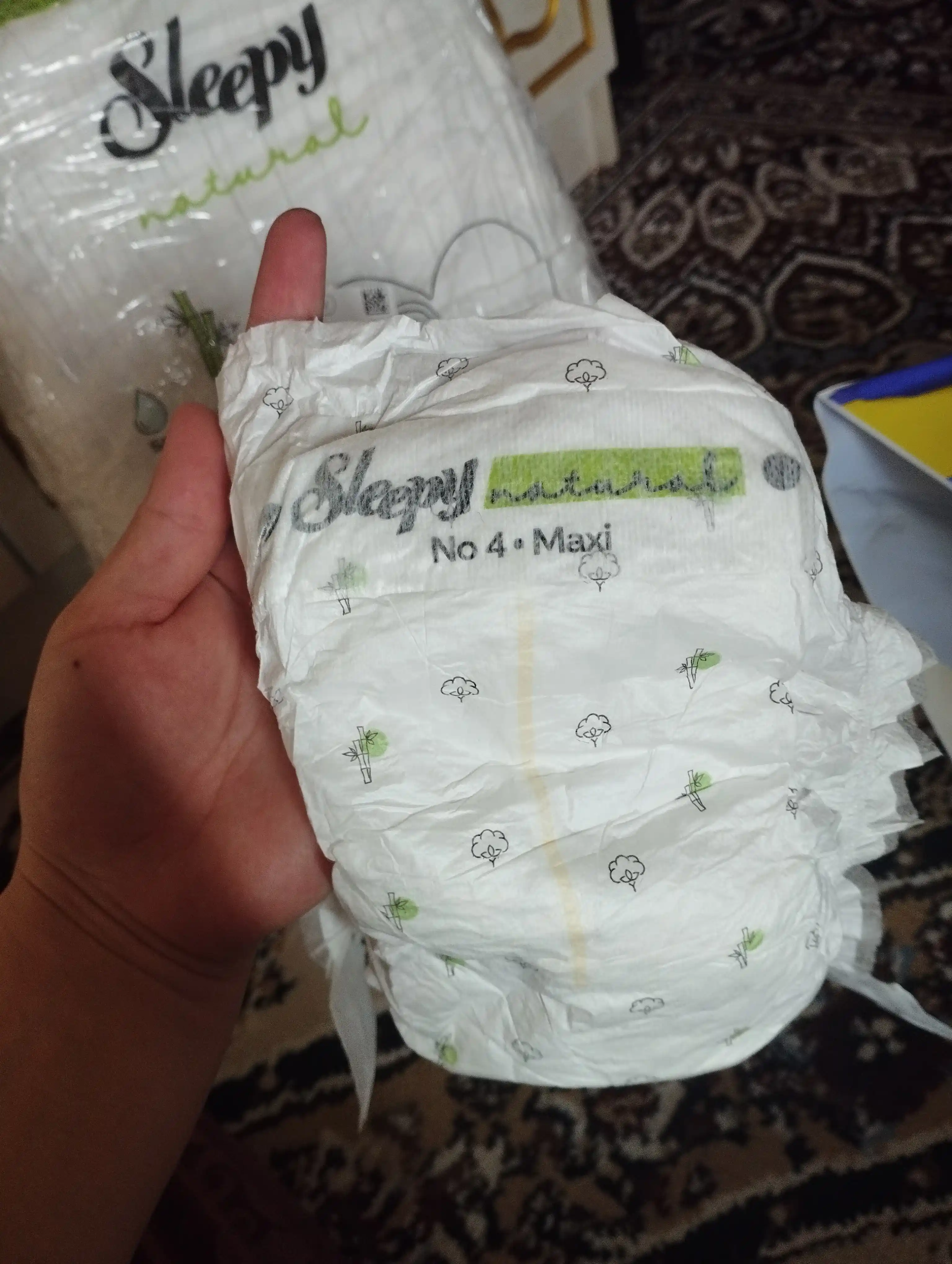 Bolalar tagliki Sleepy Natural Jumbo, №4, 7-14 kg, 60 dona