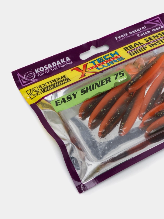 Silikon xo'rak, baliq ovi uchun silikon baliq Kosadaka Easy shiner Yaponiya