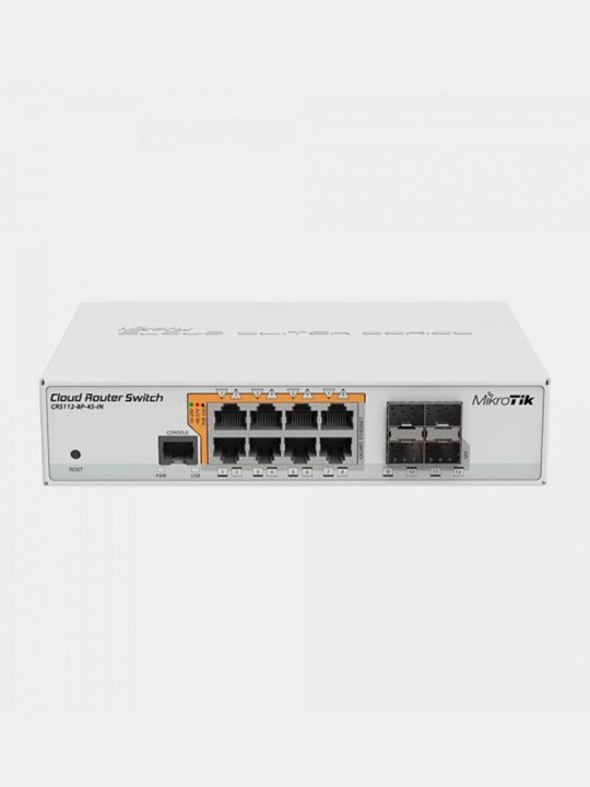 Коммутатор Mikrotik CRS112-8P-4S-IN - 